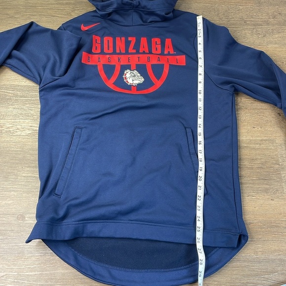 Nike Men’s Navy Blue Gonzaga Basketball Hooded Pullover Sweatshirt, size medium - Picture 8 of 10